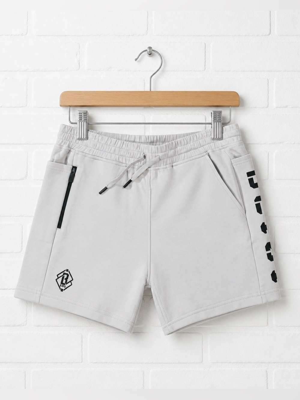 NWT Baseball Lifestyle 101 Men’s Gray Black Logo Athletic Sweat Shorts - Size L